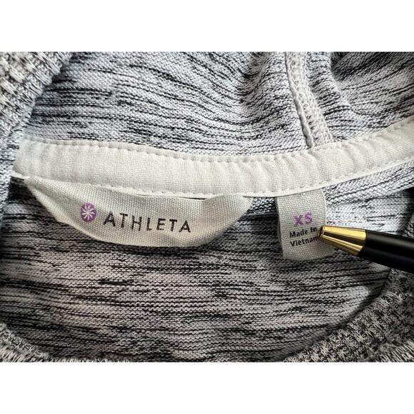 Athleta Techie Sweat Popover Dress Womens Sz XS Hooded Pockets Athleisure Casual - Picture 11 of 13
